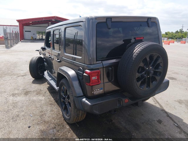 Продажа на аукционе авто 2021 Jeep Wrangler 4xe Unlimited Sahara 4x4, vin: 1C4JJXP6XMW716511, номер лота: 44875123