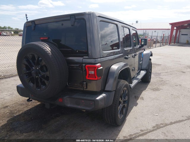 Продажа на аукционе авто 2021 Jeep Wrangler 4xe Unlimited Sahara 4x4, vin: 1C4JJXP6XMW716511, номер лота: 44875123