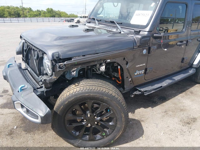 Продажа на аукционе авто 2021 Jeep Wrangler 4xe Unlimited Sahara 4x4, vin: 1C4JJXP6XMW716511, номер лота: 44875123