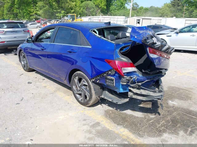 2025 Hyundai Elantra Limited მანქანა იყიდება აუქციონზე, vin: KMHLP4DG5SU872351, აუქციონის ნომერი: 44875171