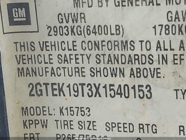 Продаж на аукціоні авто 1999 Gmc Sierra 1500 Sle, vin: 2GTEK19T3X1540153, номер лоту: 44875374