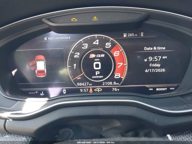 2018 Audi Sq5 3.0t Premium Plus მანქანა იყიდება აუქციონზე, vin: WA1C4AFY6J2083325, აუქციონის ნომერი: 44875497