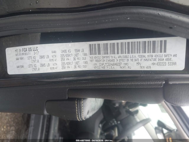 Продаж на аукціоні авто 2017 Jeep Cherokee Latitude 4x4, vin: 1C4PJMCS2HW648237, номер лоту: 44875565