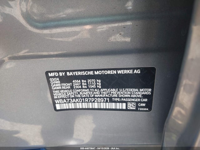 Продаж на аукціоні авто 2024 Bmw 228i Gran Coupe Xdrive, vin: WBA73AK01R7P28971, номер лоту: 44875647