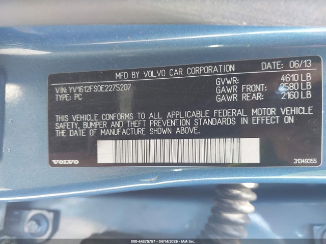 2014 VOLVO S60 YV1612FS0E2275207 Photo 8