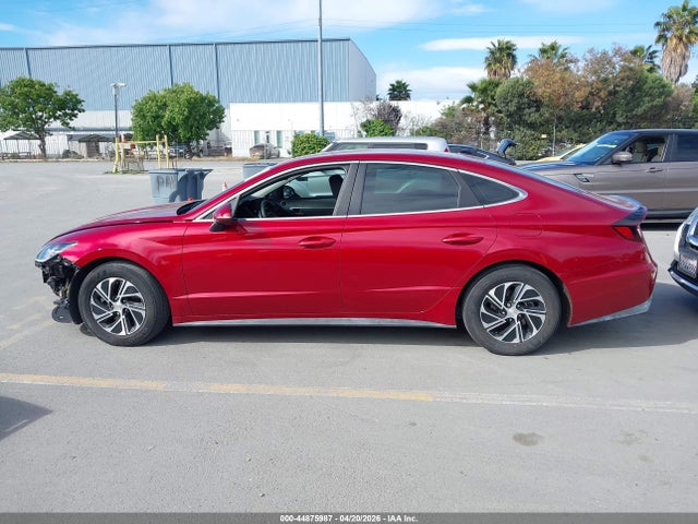 KMHL24JJ7PA060654 Hyundai Sonata Hybrid Blue