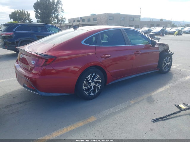 KMHL24JJ7PA060654 Hyundai Sonata Hybrid Blue