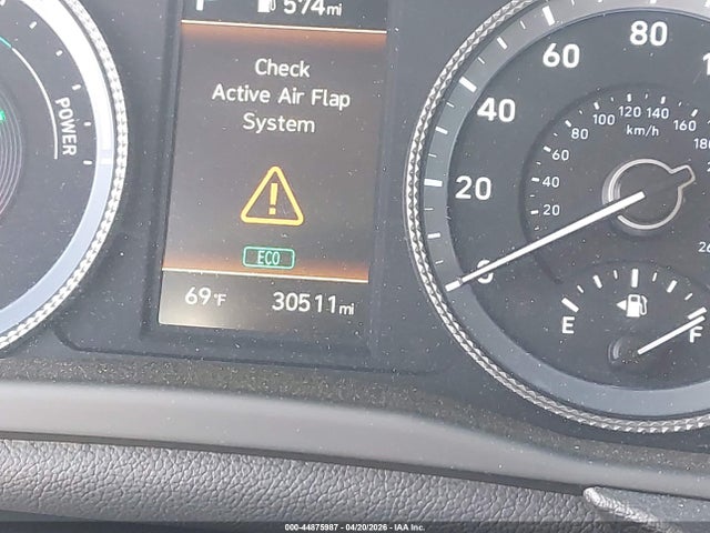 KMHL24JJ7PA060654 Hyundai Sonata Hybrid Blue