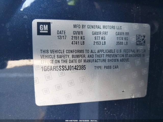 Cadillac CTS LUXURY 2018 1G6AR5SS5J0142385 Image 9