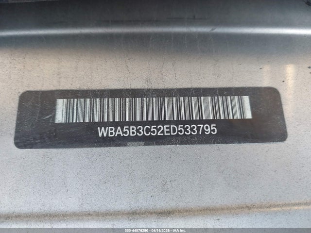 2014 Bmw 535i Xdrive მანქანა იყიდება აუქციონზე, vin: WBA5B3C52ED533795, აუქციონის ნომერი: 44876290