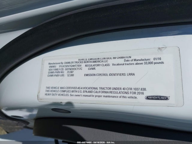 Продажа на аукционе авто 2016 Freightliner M2 112 Medium Duty, vin: 1FUJC5DV7GHHT7654, номер лота: 44876465