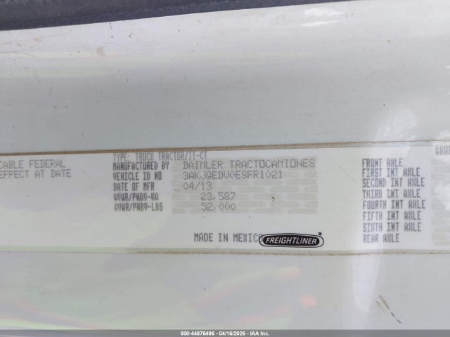 Freightliner Cascadia 125 2014 3AKJGEDV0ESFR1021 Image 9