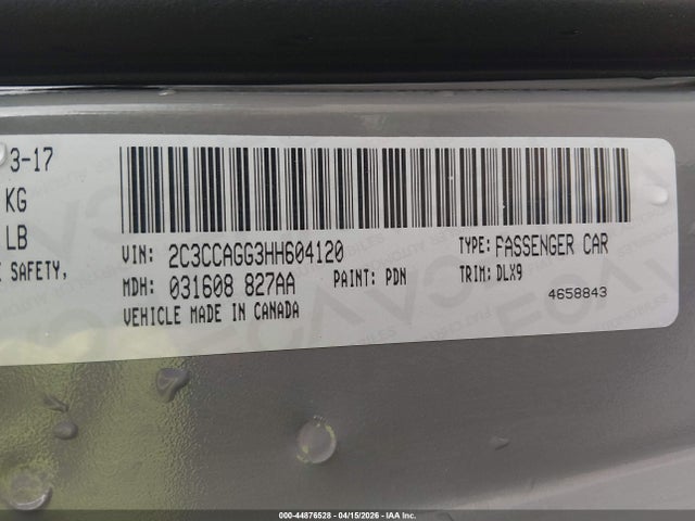 Aukcja sprzedaży 2017 Chrysler 300 300s Awd, vin: 2C3CCAGG3HH604120, numer aukcji: 44876528