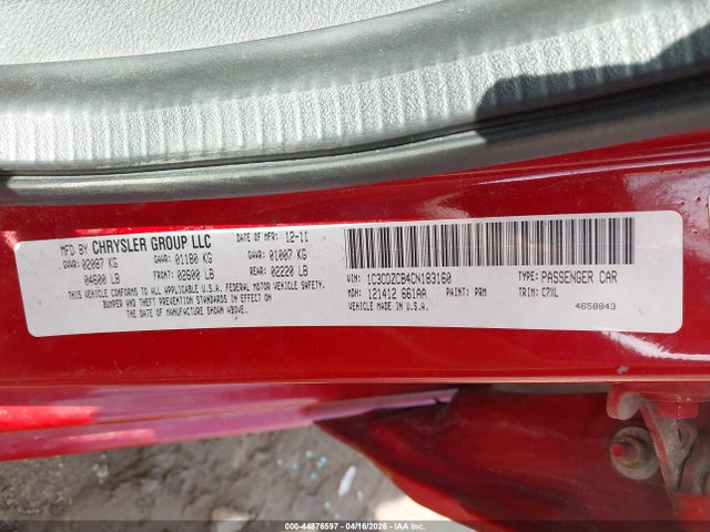 Продажа на аукционе авто 2012 Dodge Avenger Sxt, vin: 1C3CDZCB4CN183160, номер лота: 44876597
