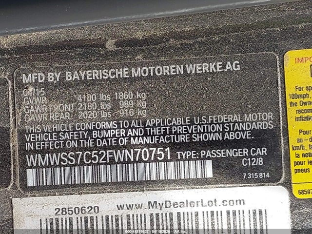 2015 MINI PACEMAN WMWSS7C52FWN70751 Photo 8