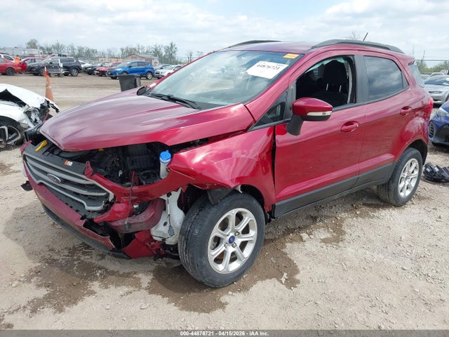 44876721 :رقم المزاد ، MAJ6S3GL6NC465576 vin ، 2022 Ford Ecosport Se مزاد بيع