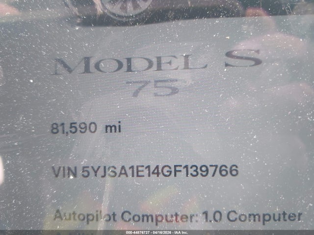 Tesla Model S 60/70/75/85 2016 5YJSA1E14GF139766 Image 15