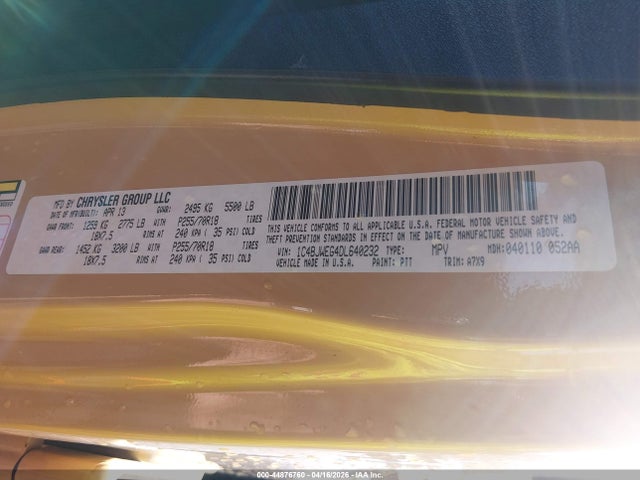 44876760 :رقم المزاد ، 1C4BJWEG4DL640232 vin ، 2013 Jeep Wrangler Unlimited Sahara مزاد بيع