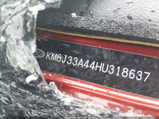 44876826 :رقم المزاد ، KM8J33A44HU318637 vin ، 2017 Hyundai Tucson Se مزاد بيع