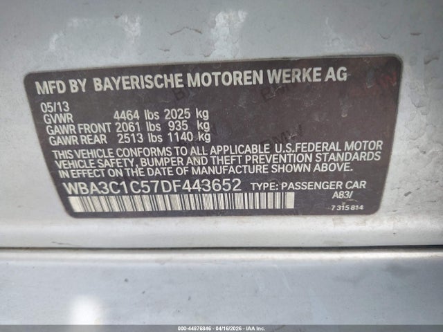Продажа на аукционе авто 2013 Bmw 328i, vin: WBA3C1C57DF443652, номер лота: 44876846