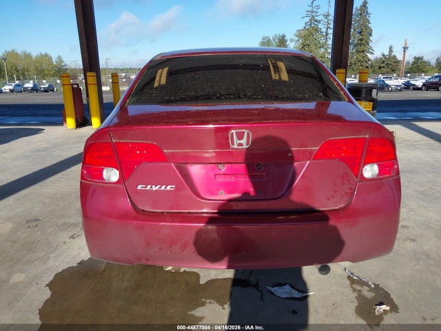 2006 Honda Civic Lx მანქანა იყიდება აუქციონზე, vin: 1HGFA16586L033076, აუქციონის ნომერი: 44877004