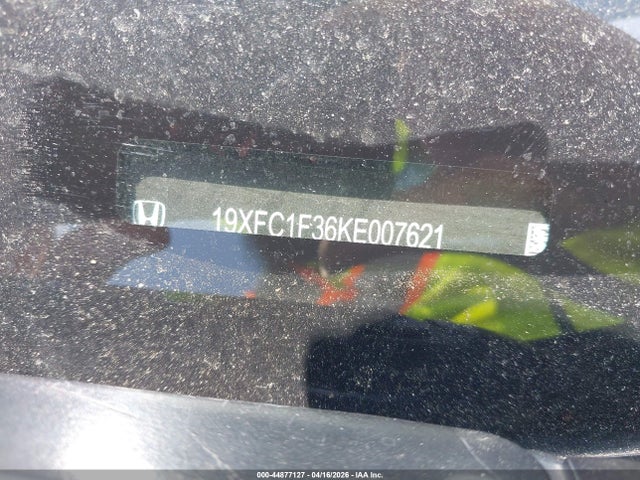 44877127 :رقم المزاد ، 19XFC1F36KE007621 vin ، 2019 Honda Civic Ex مزاد بيع