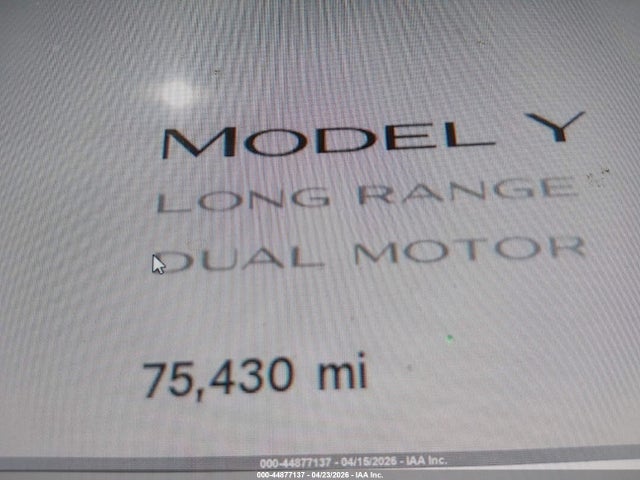 5YJYGDEEXMF287428 Tesla Model Y Long Range Dual Motor All-wheel Drive