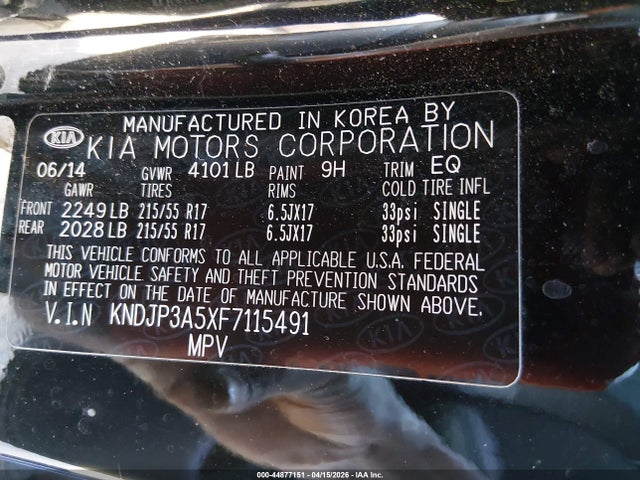 Продажа на аукционе авто 2015 Kia Soul +, vin: KNDJP3A5XF7115491, номер лота: 44877151
