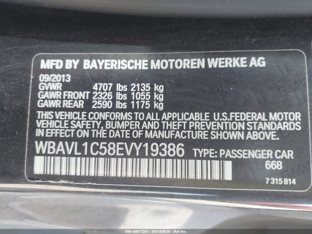 2014 BMW X1 WBAVL1C58EVY19386 Photo 8