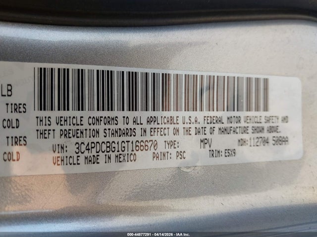 2016 DODGE JOURNEY 3C4PDCBG1GT166670 Photo 8