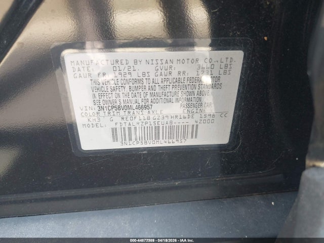 2021 NISSAN KICKS 3N1CP5BV0ML466957 Photo 8