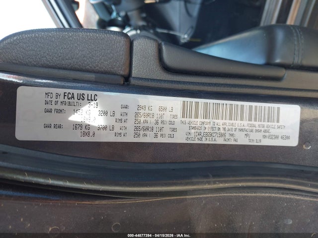 1C4RJEBG5KC715806 Jeep Grand Cherokee Limited 4x2