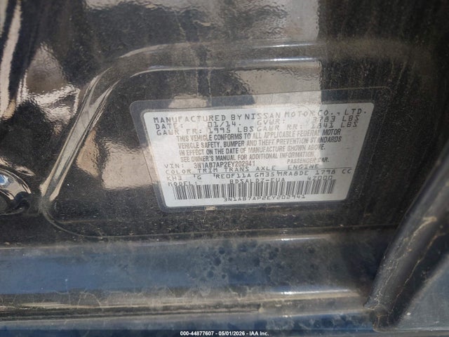 3N1AB7AP2EY202941 Nissan SENTRA SV
