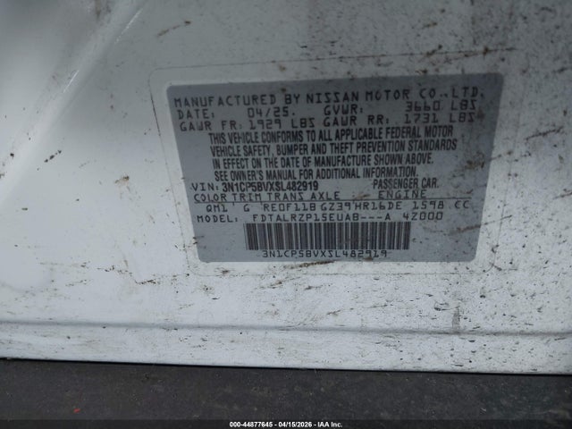 Nissan Kicks Play S 2025 3N1CP5BVXSL482919 Image 9