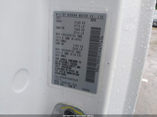 3N6CM0KN7JK697636 Nissan Nv200 S