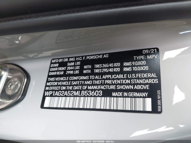Porsche Macan Gts 2021 WP1AG2A52MLB53603 Image 9