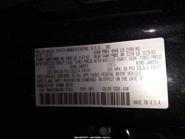 Auction sale of the 2024 Mazda Cx-50 2.5 S Premium, vin: 7MMVABDM3RN173054, lot number: 44877877
