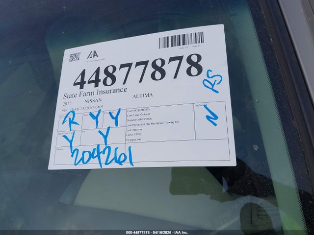 Nissan Altima 2.5 S 2015 1N4AL3AP2FN395809 Image 17