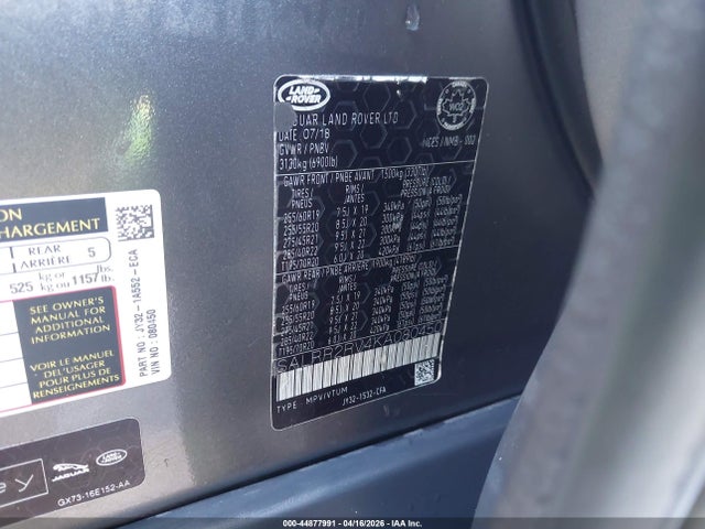 Land Rover Discovery Hse 2019 SALRR2RV4KA080450 Image 9