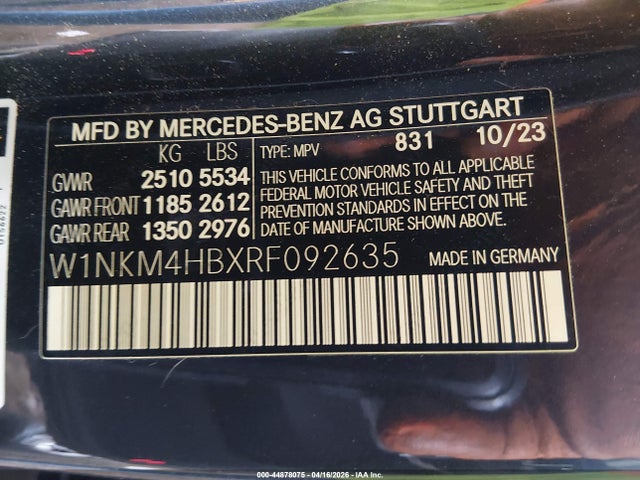 W1NKM4HBXRF092635 Mercedes-Benz Glc 300 4matic Suv
