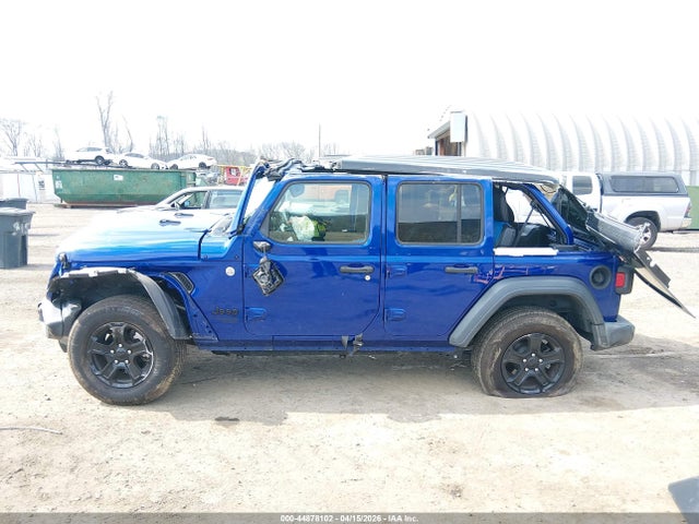 2018 Jeep Wrangler Unlimited Sport S 4x4 მანქანა იყიდება აუქციონზე, vin: 1C4HJXDGXJW279603, აუქციონის ნომერი: 44878102