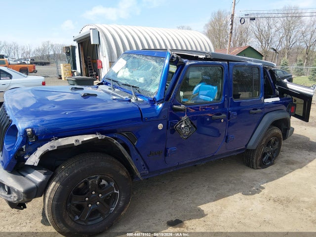 2018 Jeep Wrangler Unlimited Sport S 4x4 მანქანა იყიდება აუქციონზე, vin: 1C4HJXDGXJW279603, აუქციონის ნომერი: 44878102