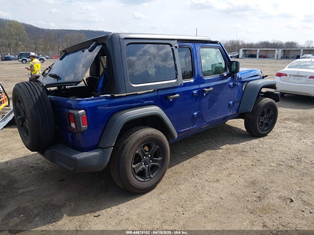 2018 Jeep Wrangler Unlimited Sport S 4x4 მანქანა იყიდება აუქციონზე, vin: 1C4HJXDGXJW279603, აუქციონის ნომერი: 44878102