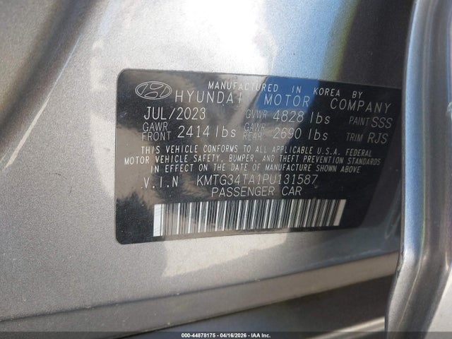 Продаж на аукціоні авто 2023 Genesis G70 2.0t Awd, vin: KMTG34TA1PU131587, номер лоту: 44878175