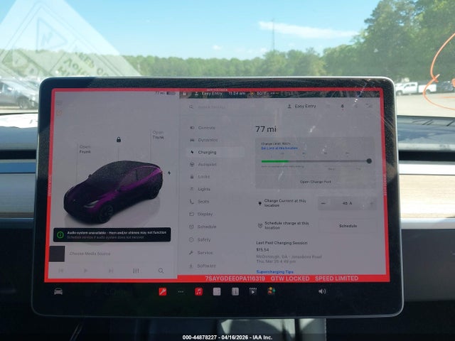2023 Tesla Model Y Awd/long Range Dual Motor All-wheel Drive მანქანა იყიდება აუქციონზე, vin: 7SAYGDEE0PA116319, აუქციონის ნომერი: 44878227