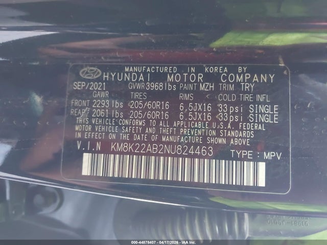 Hyundai Kona Se 2022 KM8K22AB2NU824463 Image 9