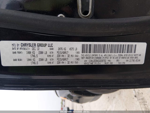 2013 JEEP COMPASS 1C4NJDEBXDD228753 Photo 8