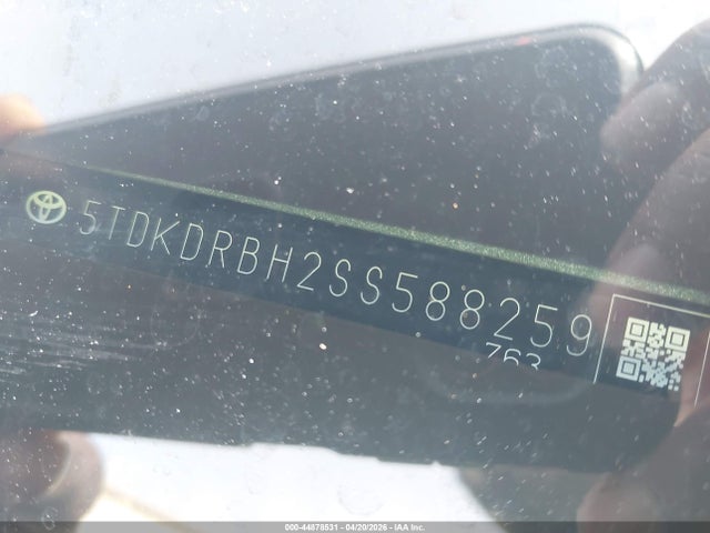 5TDKDRBH2SS588259 Toyota Highlander Xse