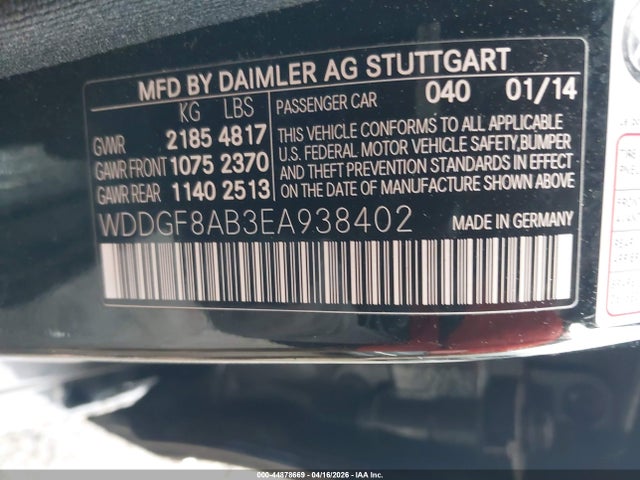 Продаж на аукціоні авто 2014 Mercedes-benz C 300 Sport 4matic, vin: WDDGF8AB3EA938402, номер лоту: 44878669