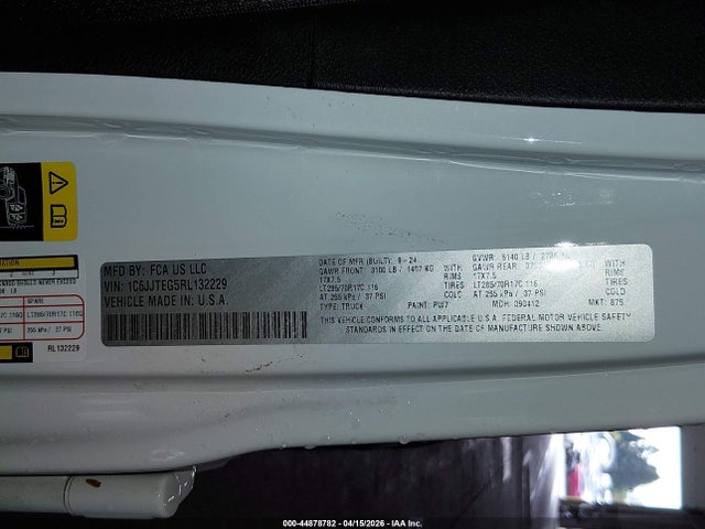 Jeep Gladiator Mojave 2024 1C6JJTEG5RL132229 Image 9